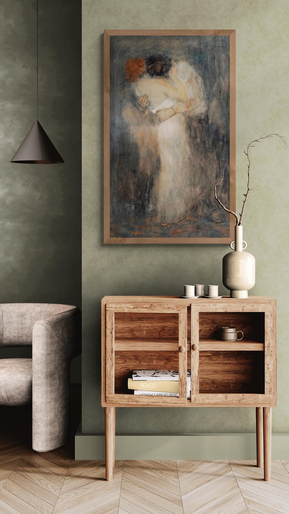 Passion by Floris Arntzenius Love Couple Hug Romantic Artwork, Museum-Quality FineArt giclee print Hahnemühle on art paper or quality poster FOSHE ART