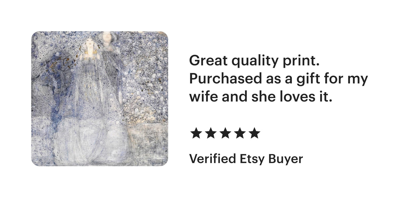 The Silver Apples of the Moon by Margaret MacDonald Museum-Quality Art Print on Canvas and Paper or 3D texture Canvas Art with brush strokes FOSHE ART