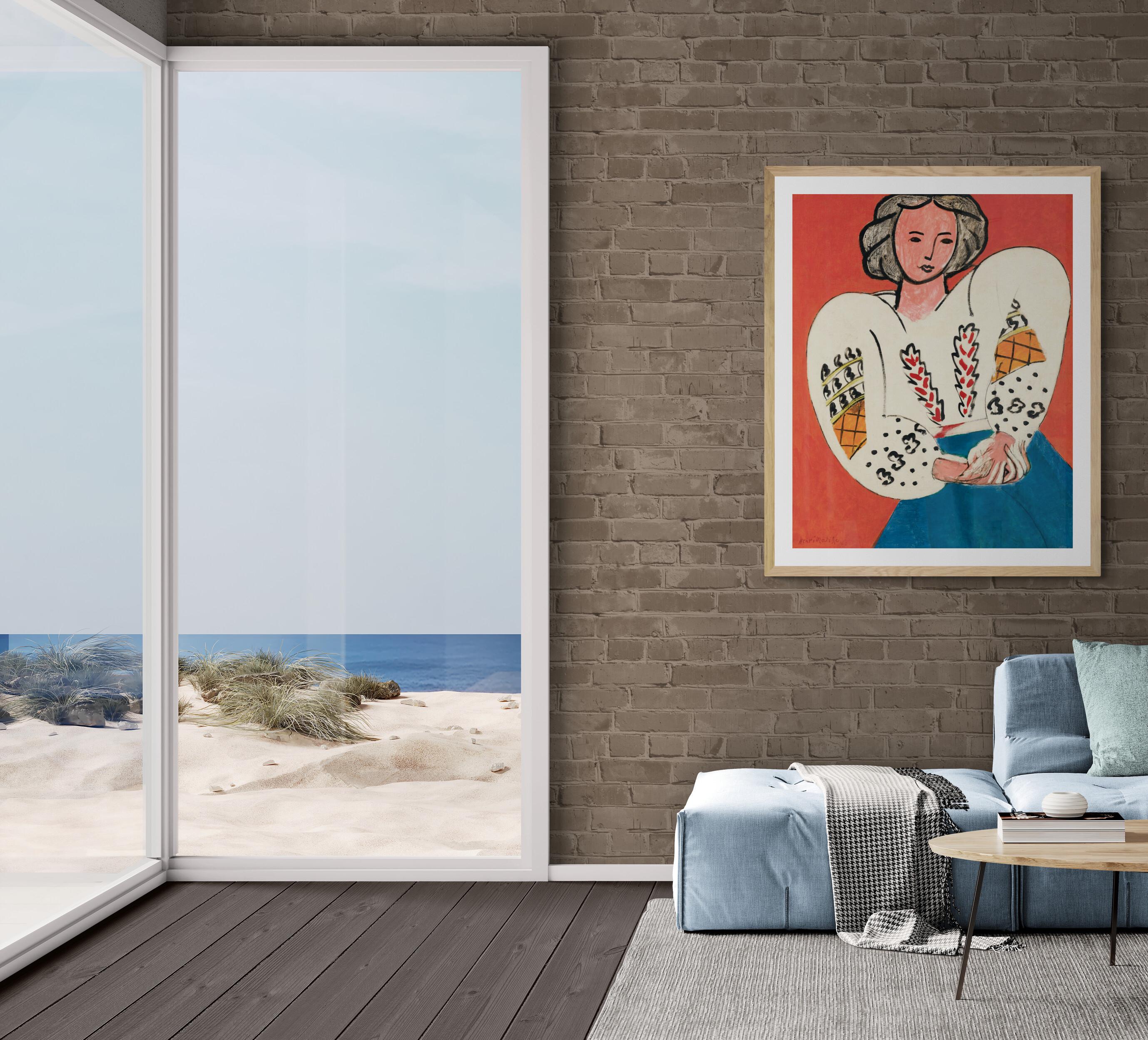 Henri Matisse La Blouse Roumaine 1940 Fineart print, Exhibition print: Art Paper, Heavyweight Canvas & 3D print with brush strokes or poster