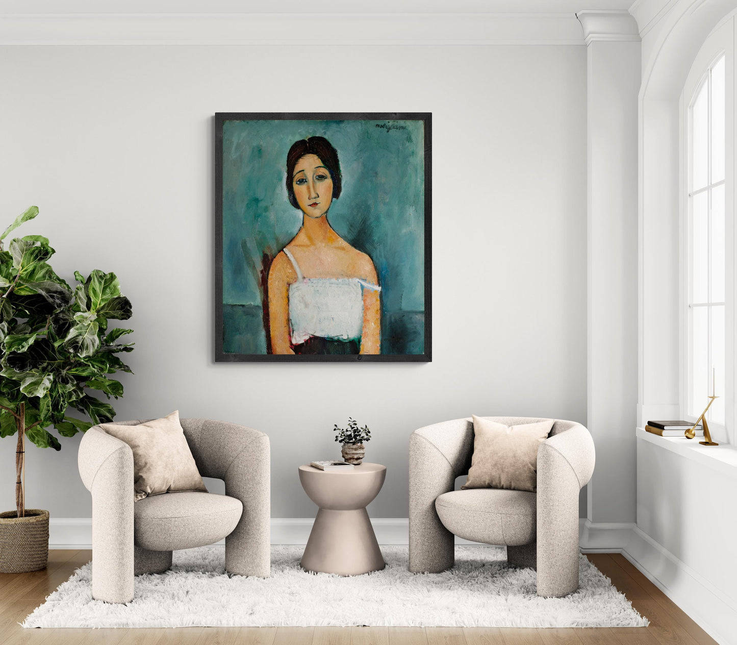 Christina by Amedeo Modigliani, Giclee Print Reproduction, Fineart Print, Exhibition print Art Paper on Hahnemüle or museum quality poster