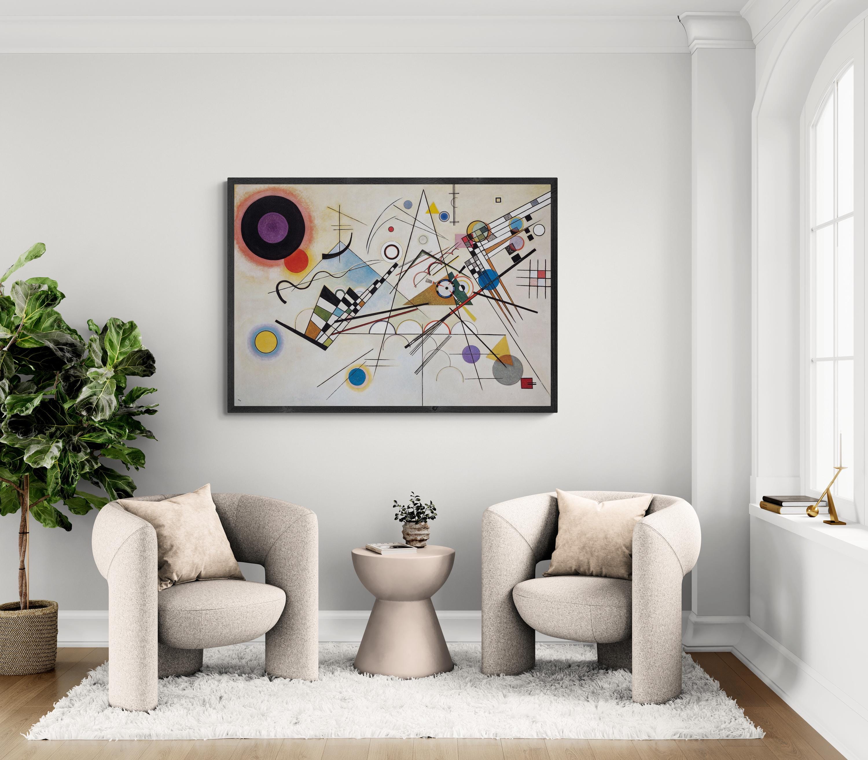 Wassily Kandinsky Composition VIII Giclee Print Reproduction Painting, Fineart print on Hahnemüle or museum quality poster,  Abstraction art