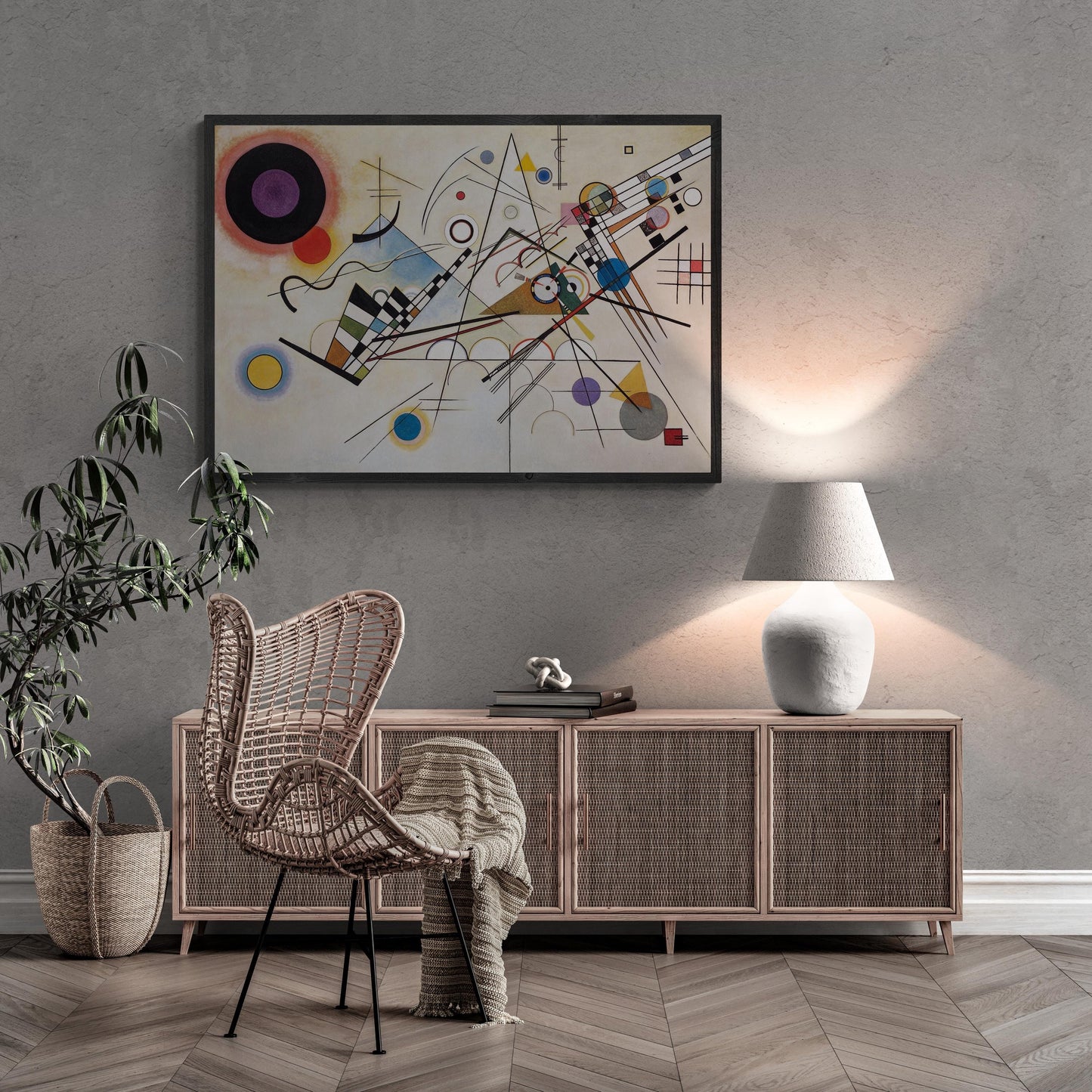 Wassily Kandinsky Composition VIII Giclee Print Reproduction Painting, Fineart print on Hahnemüle or museum quality poster,  Abstraction art