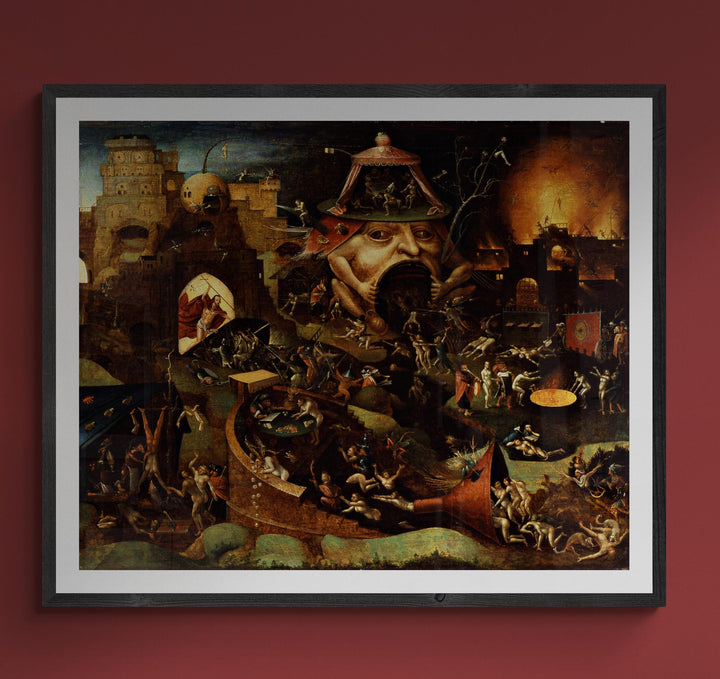 Kristus i limbo, Hieronymus Bosch-reproduksjon, kunst i museumskvalitet trykt på Hahnemühle tungt papir eller høykvalitetsplakat