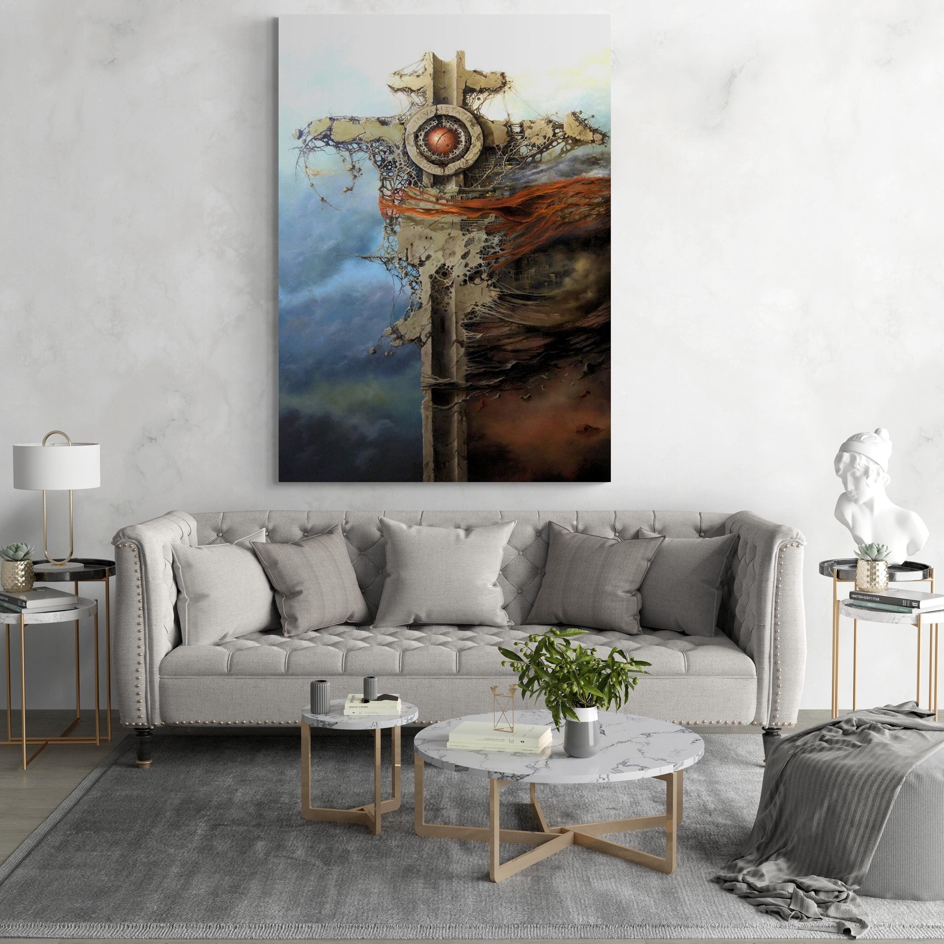 EUROPA Giclée FineArt Print reproduction from original oilpainting, printed on Hahnemühle Museum-Quality art paper, Gift for Art Lovers FOSHE ART