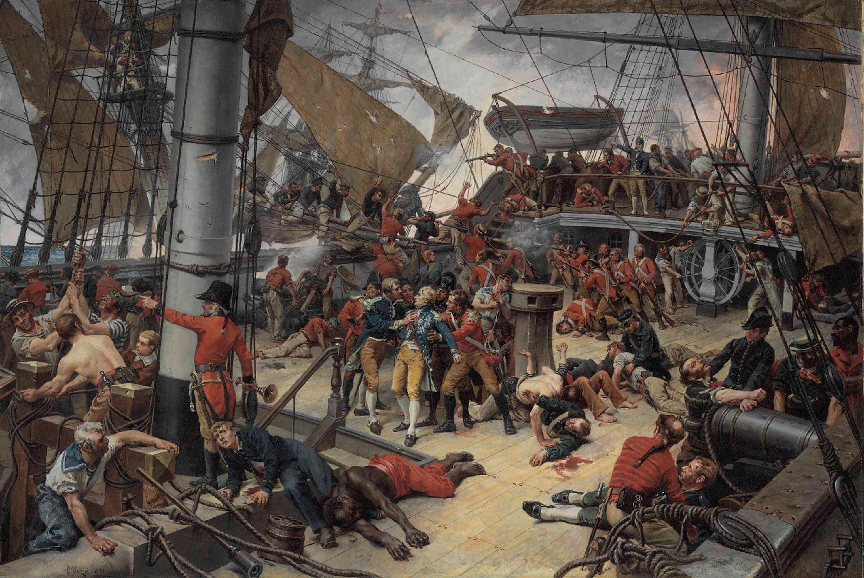 The Death of Lord Nelson Giclée Print, Paul Léon Jazet Fine Art Reproduction FOSHE ART