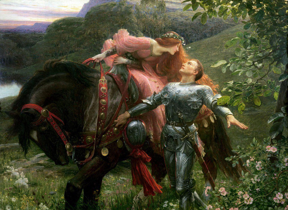 La Belle Dame Sans Merci Giclee Print, Frank Dicksee Painting FOSHE ART