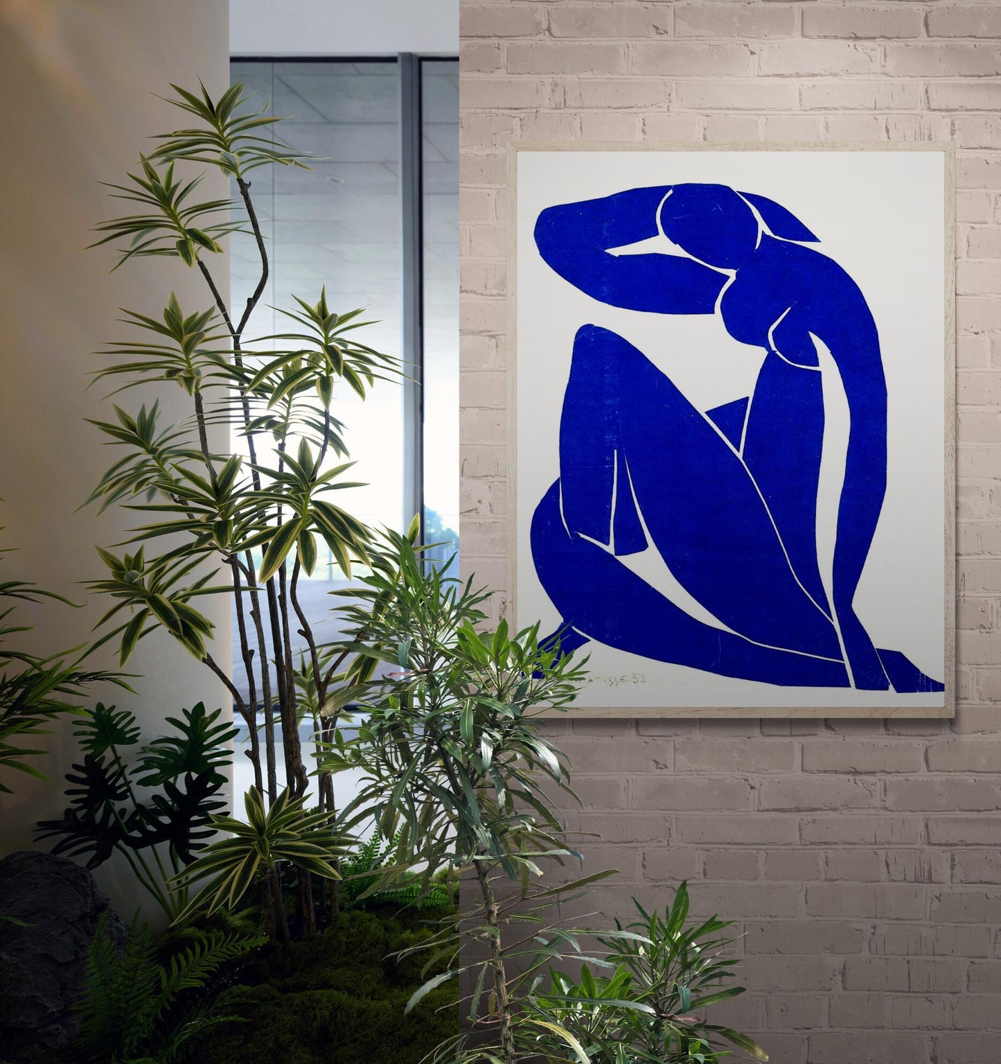 Henri Matisse Blue Nude 1952 Giclee Print Reproduction Painting, Heavyweight Fineart print on Hahnemühle art paper or museum quality poster
