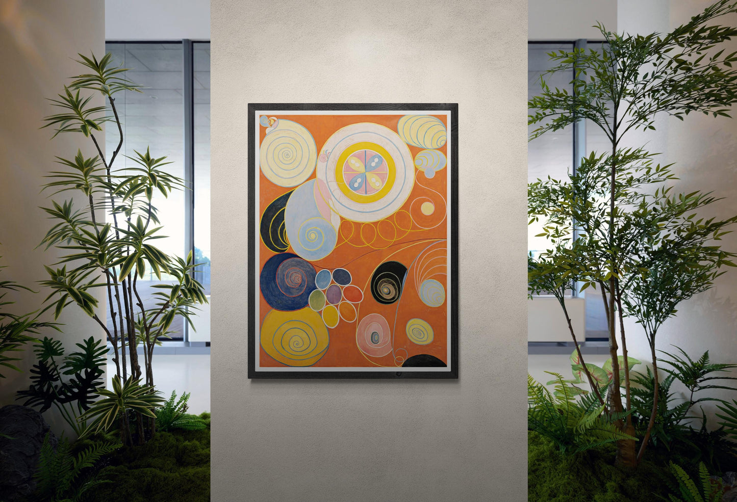 Hilma af Klint The Ten Largest No 3, Giclée Print on art paper/canvas or 3D printed with texture and brush strokes looks like original art FOSHE ART