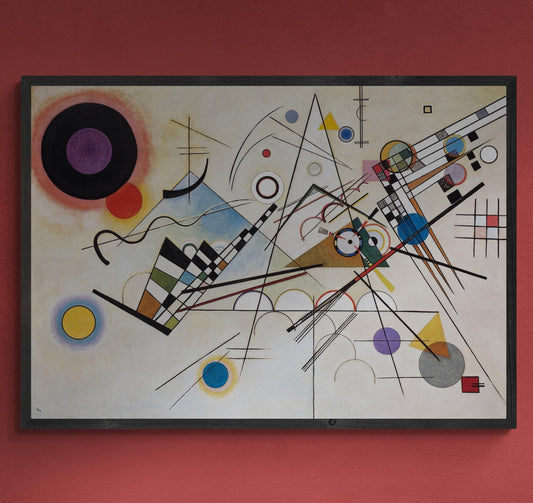 Wassily Kandinsky Composition VIII Giclee Print Reproduction Painting, Fineart print on Hahnemüle or museum quality poster,  Abstraction art
