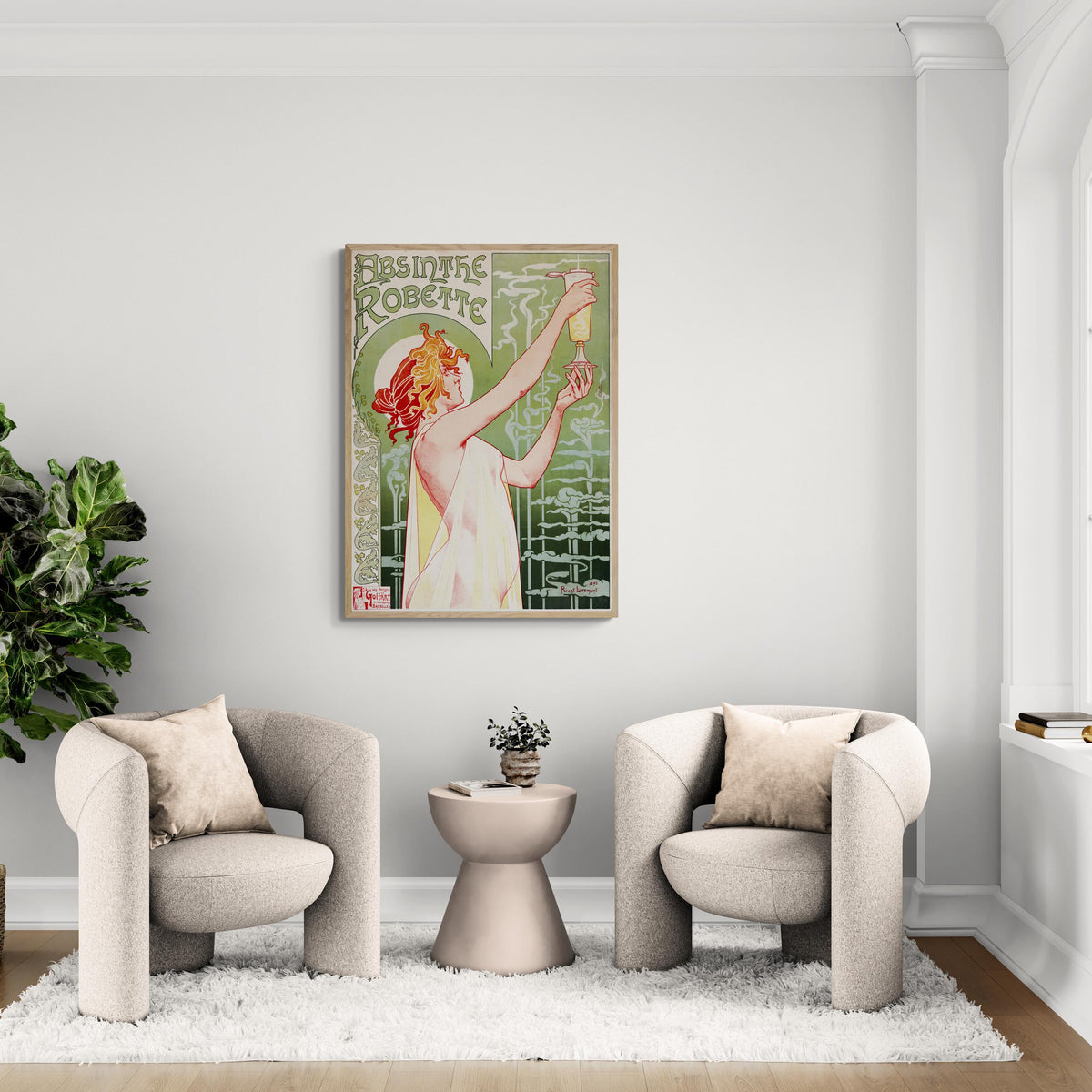 Absinthe Robette by Mucha, French Art Nouveau ,Large wall arts, Heavyw ...