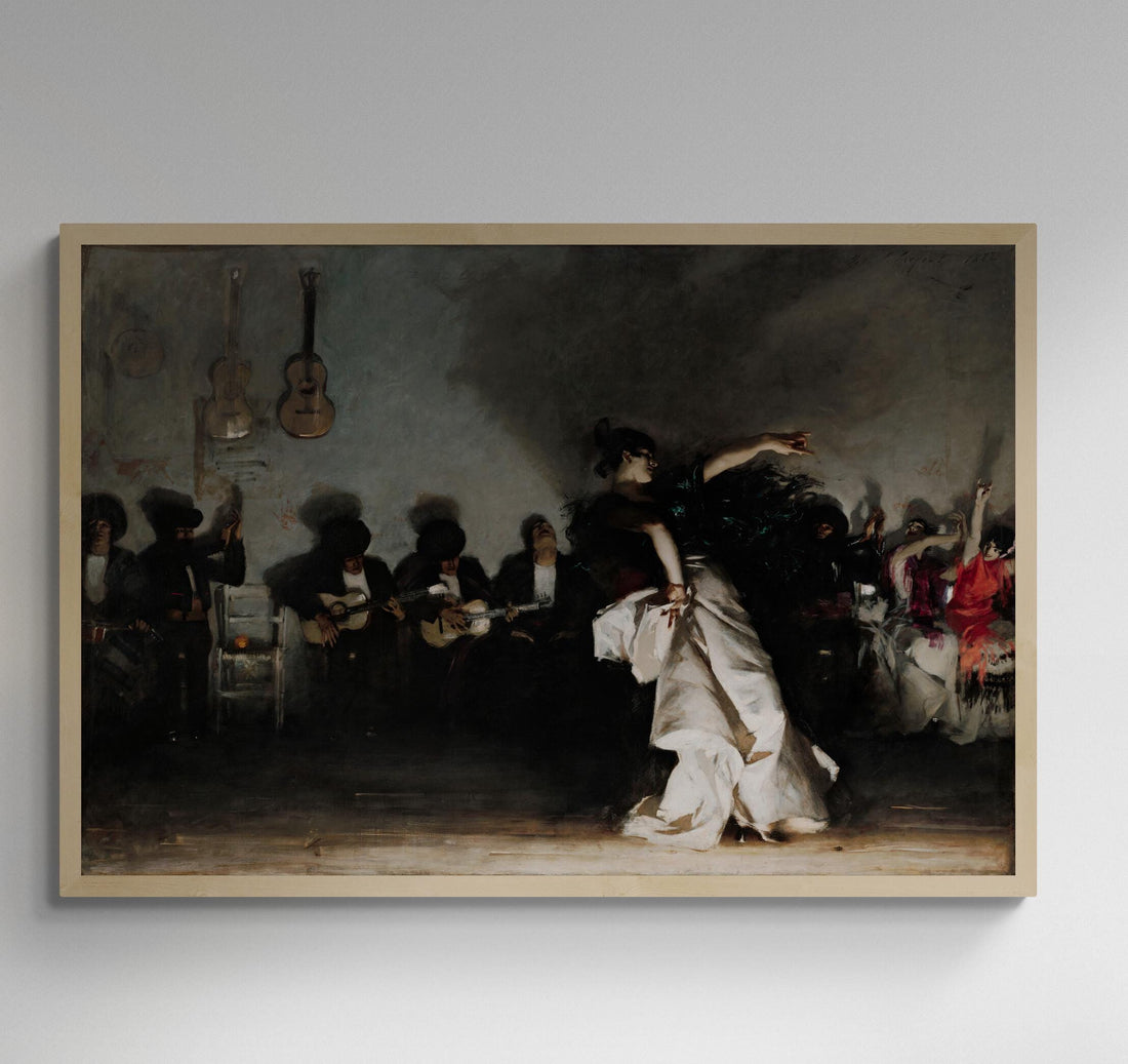 Spanish Dancer by John Singer Sargent, Brushstroke Canvas Art Print FOSHE ART
