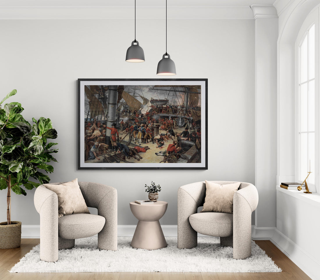 The Death of Lord Nelson [1882] by Giclee Print Reproduction Painting, Fineart print on Hahnemüle or museum quality poster FOSHE ART