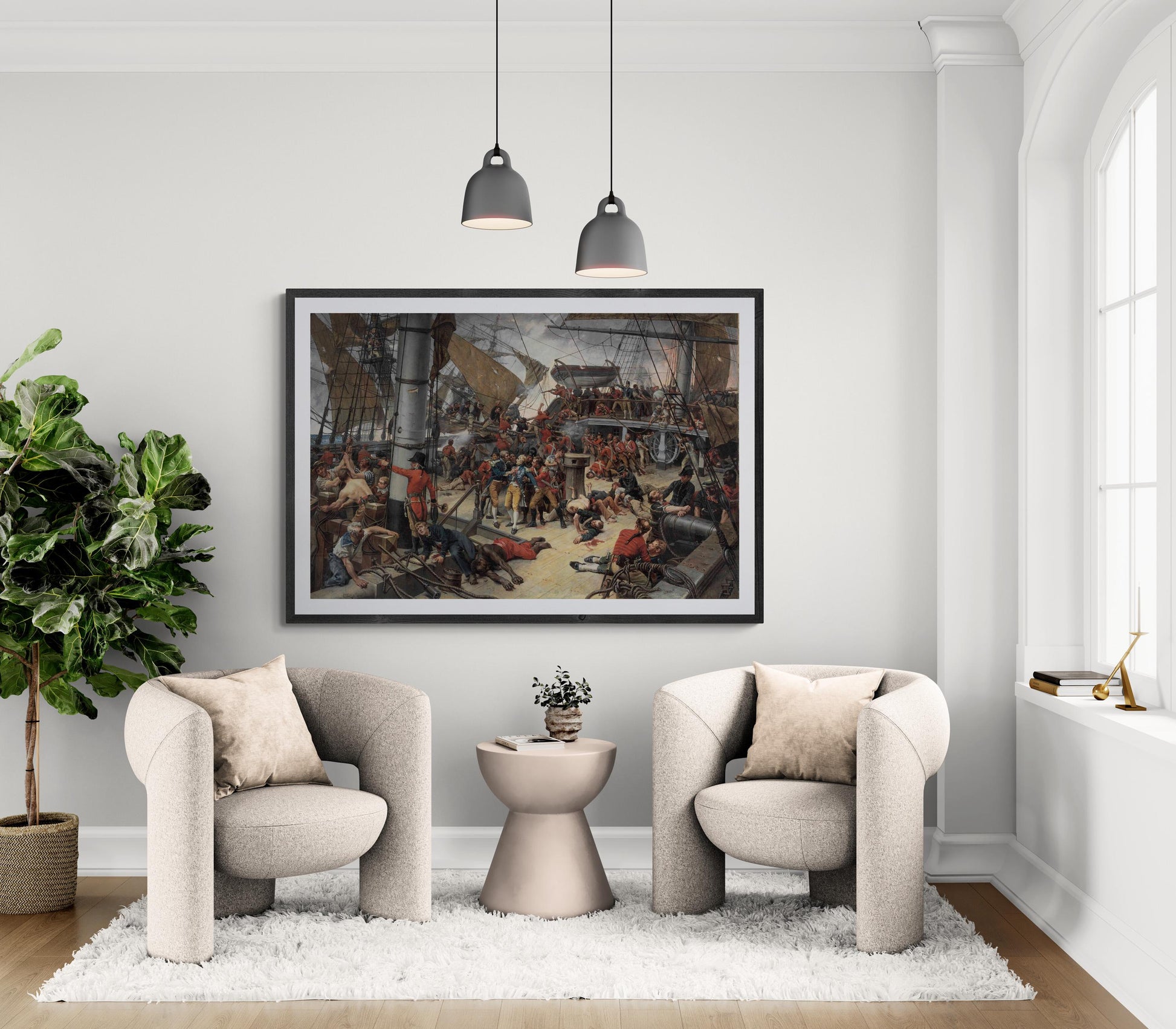 The Death of Lord Nelson [1882] by Giclee Print Reproduction Painting, Fineart print on Hahnemüle or museum quality poster FOSHE ART