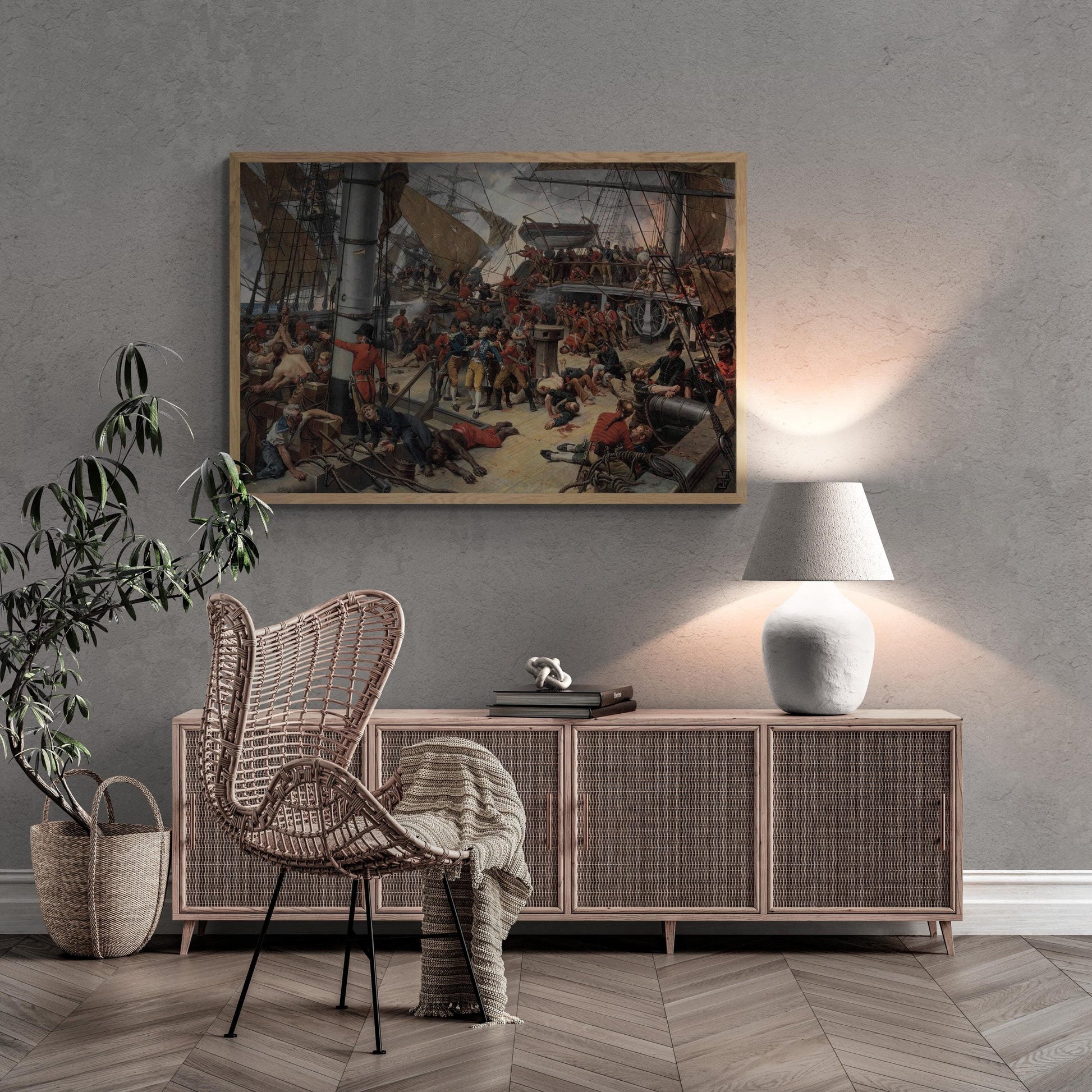 The Death of Lord Nelson [1882] by Giclee Print Reproduction Painting, Fineart print on Hahnemüle or museum quality poster FOSHE ART