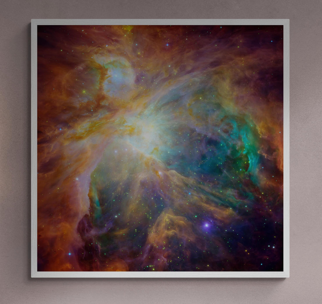 The Orion Nebula – Hubble Space Telescope Print | XXL Premium  Canvas or Canvas Finish with Brush Strokes for a Stunning Cosmic Masterpiece FOSHE ART