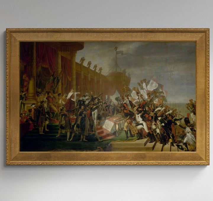 The Distribution of the Eagle Standards by Jacques-Louis David Fine Art Prints, Giclee Paper, Poster, Canvas, or Hand Finished Premium Print FOSHE ART