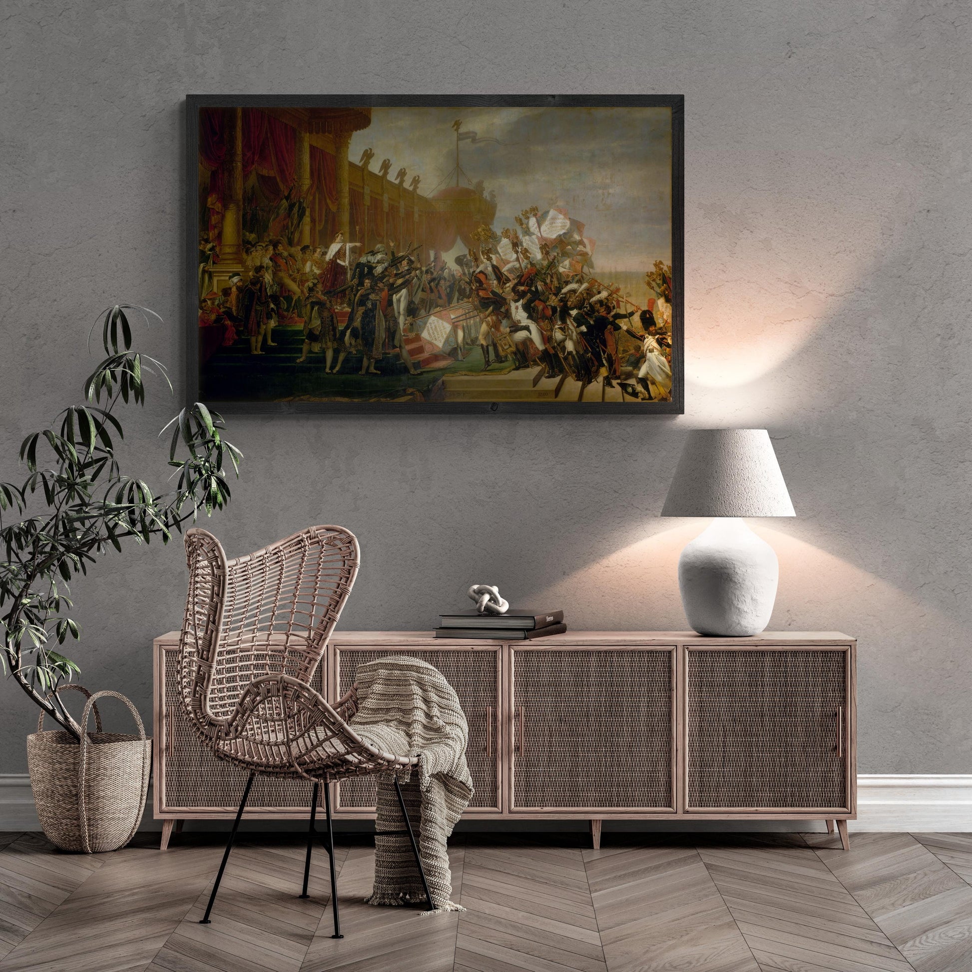 The Distribution of the Eagle Standards by Jacques-Louis David Fine Art Prints, Giclee Paper, Poster, Canvas, or Hand Finished Premium Print FOSHE ART