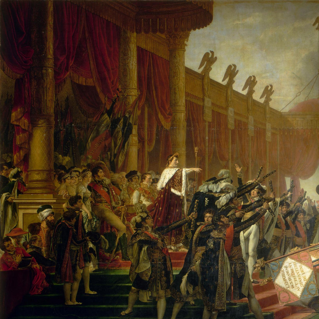 Jacques-Louis David, Distribution of the Eagle Standards, Fine Art Giclee Print FOSHE ART