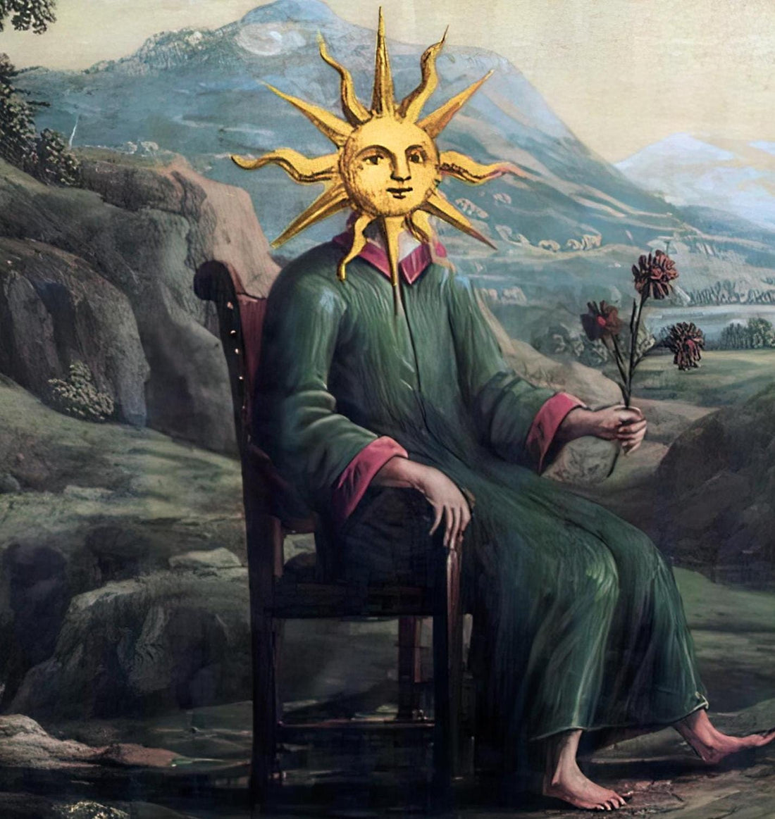 Alchemist Poster with floating frame, Clavis Artis, Gothic Giclee Canvas prints Hand Finished 3D Print with brush strokes, looks like origin FOSHE ART