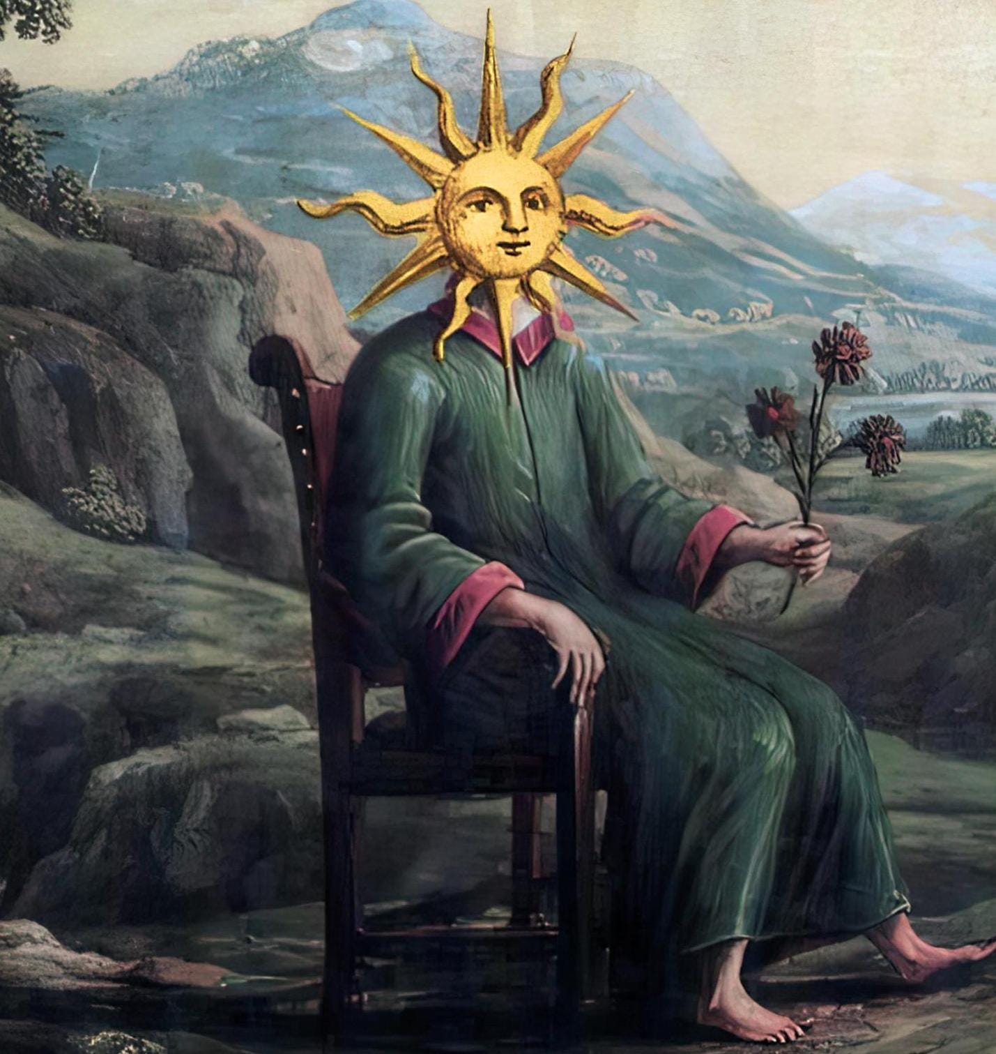 Alchemist Poster with floating frame, Clavis Artis, Gothic Giclee Canvas prints Hand Finished 3D Print with brush strokes, looks like origin FOSHE ART