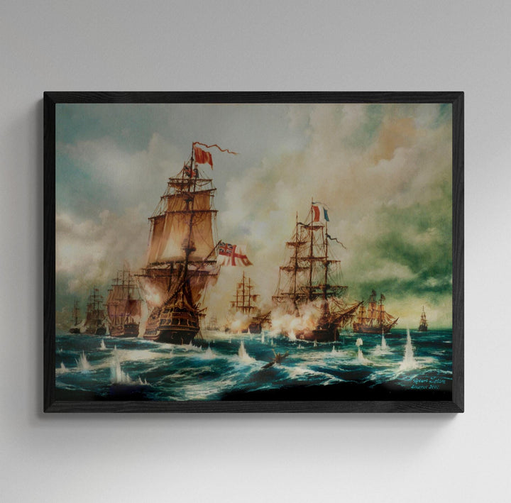 The Battle of Trafalgar | Giclée Fine Art Print Reproduction | Heavyweight Paper or Museum-Quality Poster | Timeless Maritime Masterpiece FOSHE ART