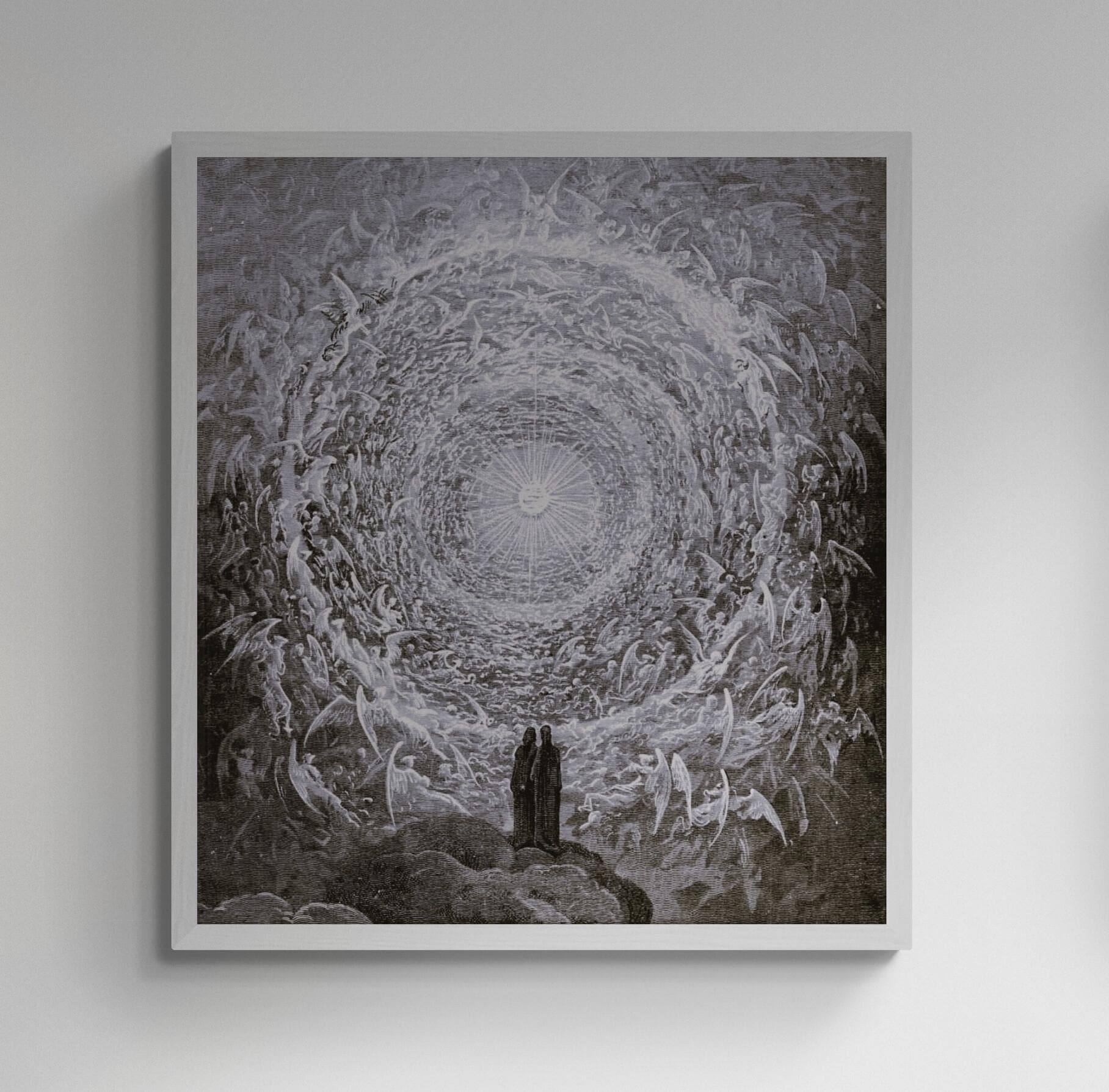 Gustave Dore 'In the Empyrean' Giclée Canvas Print with Floating Frame FOSHE ART