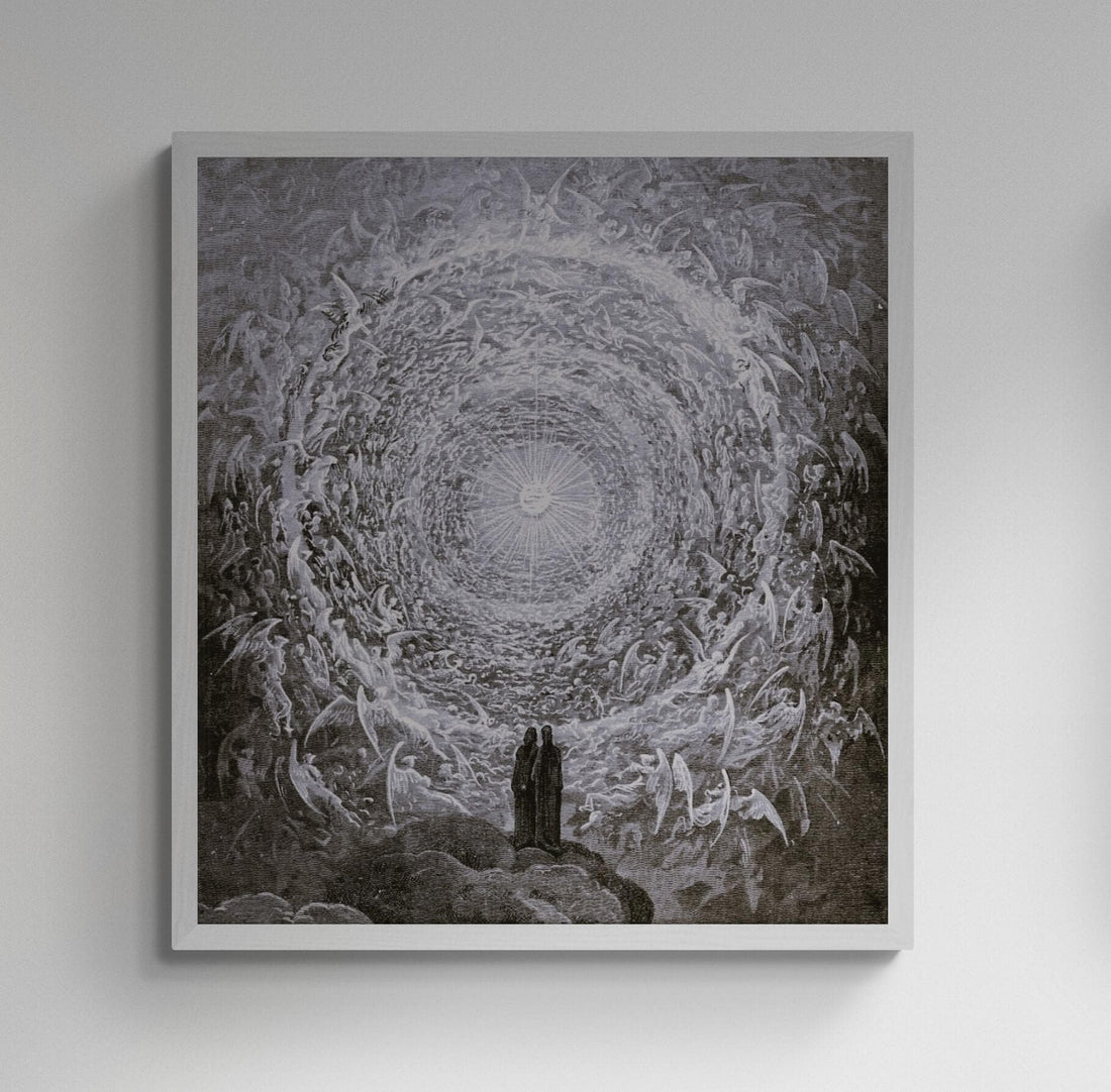 Gustave Dore 'In the Empyrean' Giclée Canvas Print with Floating Frame FOSHE ART