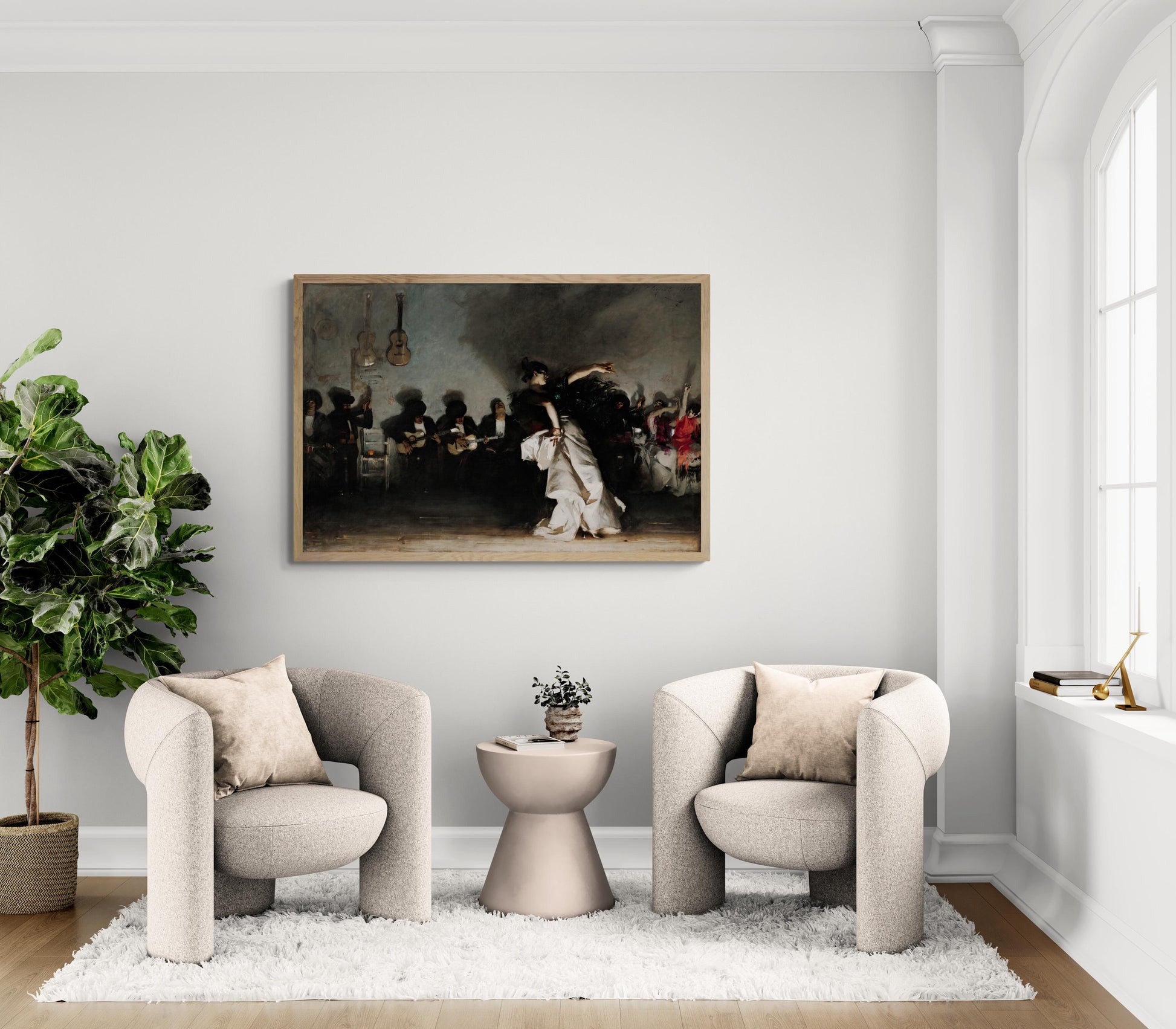 Spanish Dancer El Jaleo, John Singer Sargent Giclee Print Reproduction Painting, Heavyweight print on Fineart paper or museum quality poster FOSHE ART