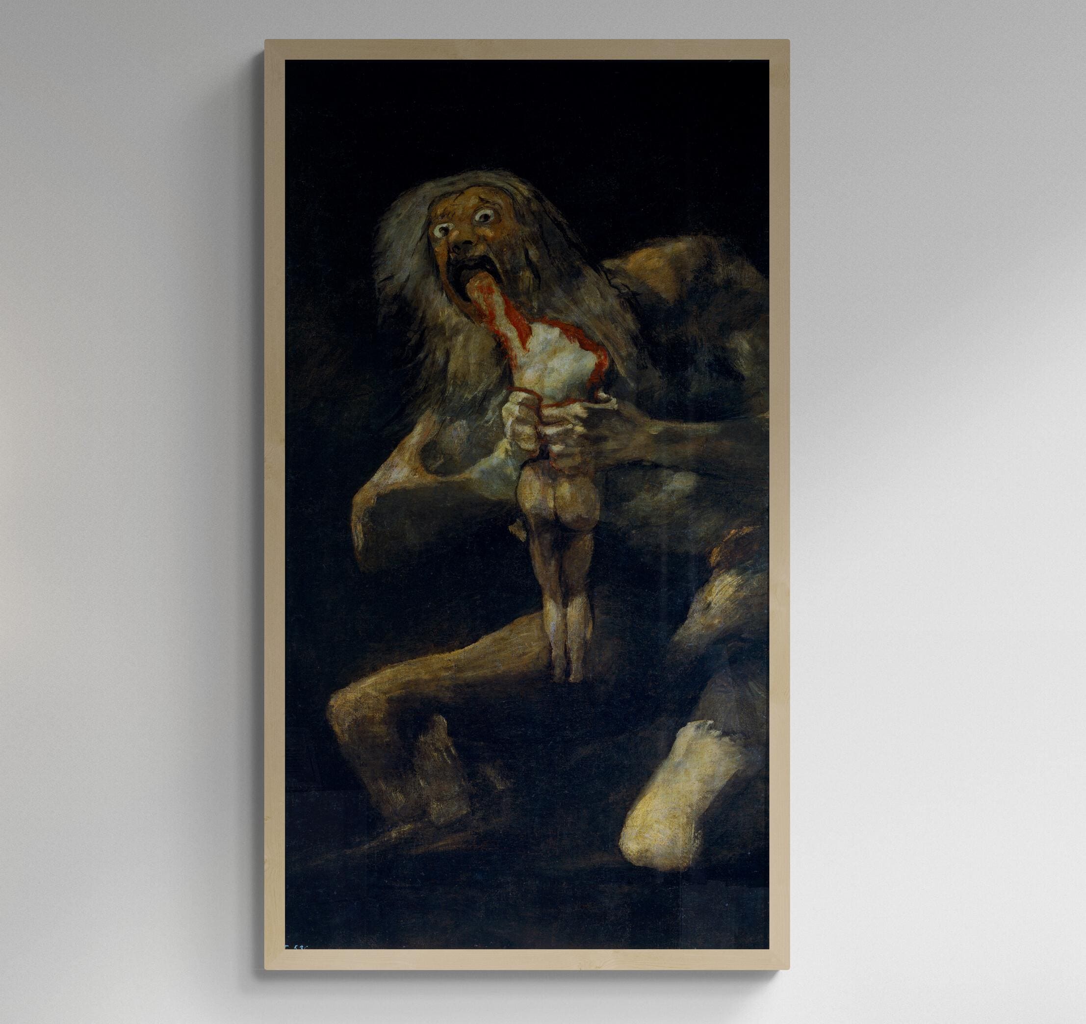 Goya Saturn Devouring Son Print | Fine Art Giclee Reproduction FOSHE ART