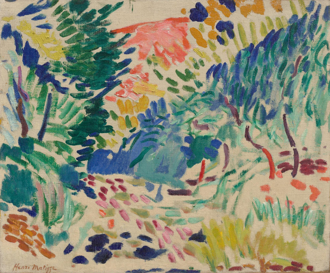 Matisse Landscape at Collioure Print, Giclee Fine Art Paper, Canvas, Hand Finished 3D FOSHE ART