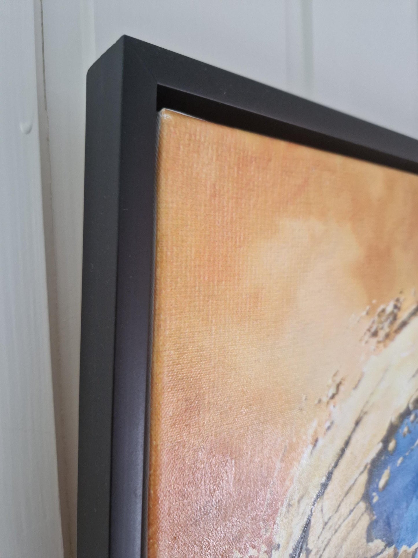 Henri Matisse Landscape at Collioure reproduction with floating frame, Giclee Hand Finished Print with brush strokes looks like original art FOSHE ART