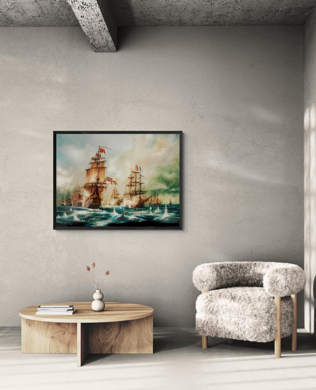 HMS Victory Canvas Print | Battle of Trafalgar, 3D Brushstroke Finish FOSHE ART
