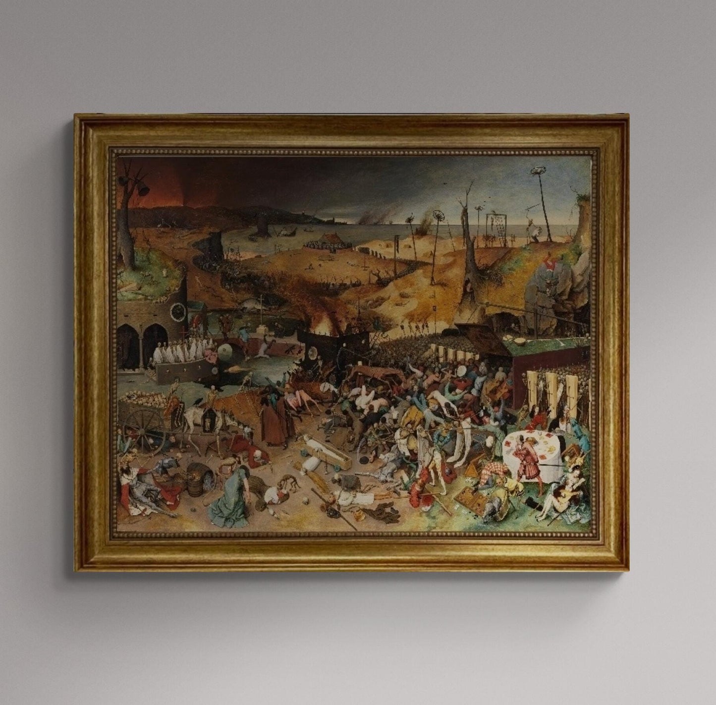 The Triumph of Death | Pieter Bruegel the Elder | Museum-Quality Heavyweight Canvas Print | Iconic Renaissance Masterpiece for Classic Wall FOSHE ART