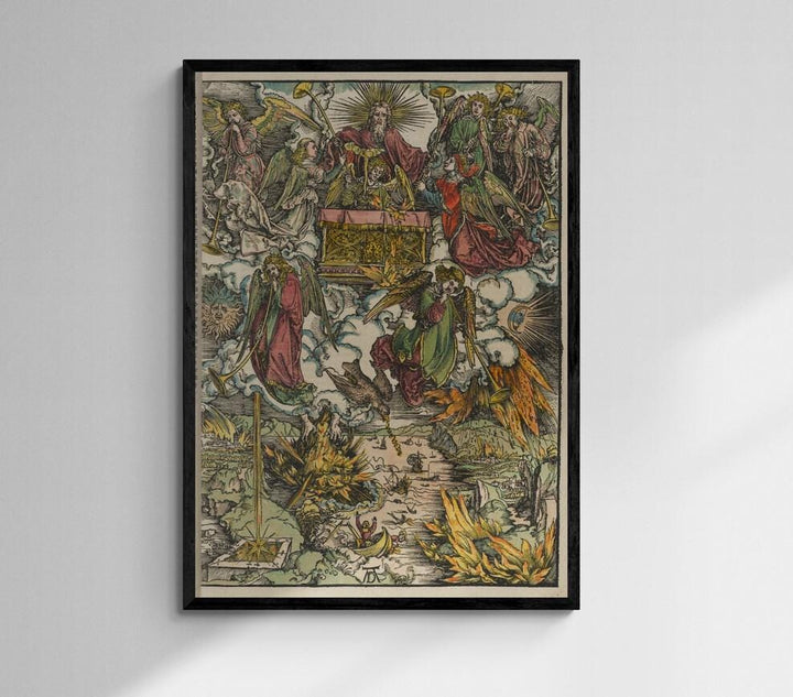 The Apocalypse by Albrecht Dürer, Home Wall Decor Print, Heavyweight paper / real art canvas, Print on canvas or paper, original large art FOSHE ART