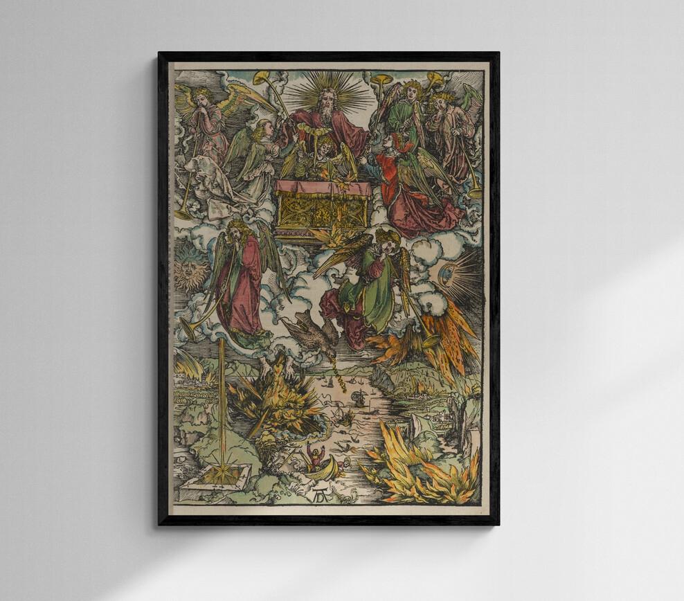 Albrecht Dürer's Apocalypse Art Print, Giclée Canvas or Paper FOSHE ART
