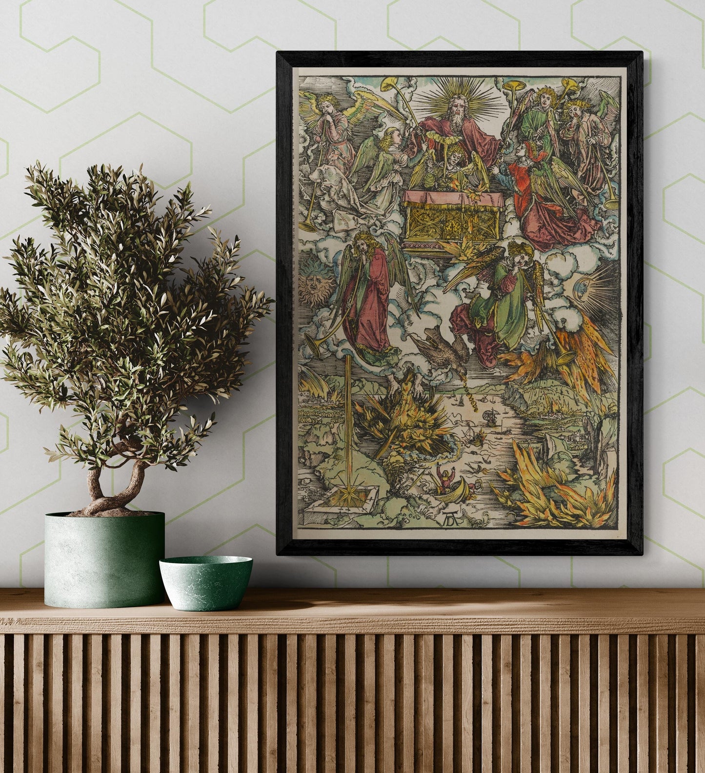 The Apocalypse by Albrecht Dürer, Home Wall Decor Print, Heavyweight paper / real art canvas, Print on canvas or paper, original large art FOSHE ART