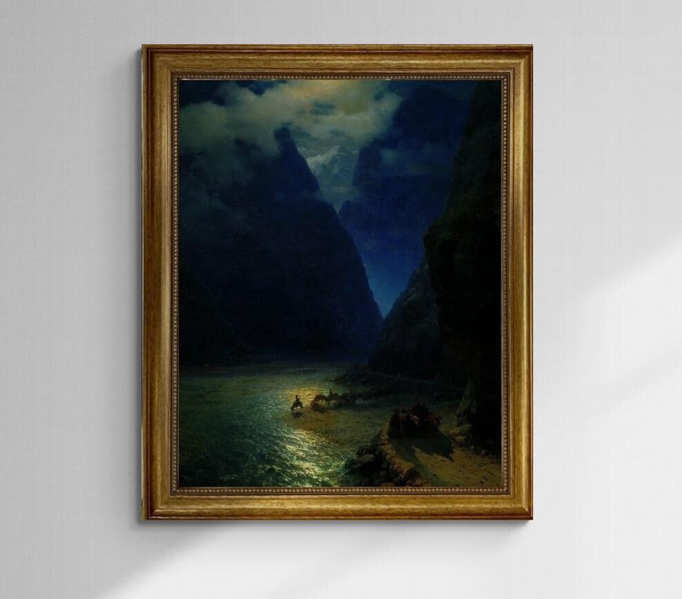 Darial George Aivazovsky Gliclée Museum-Quality Art Print on FineArt Paper, Canvas, texture Canvas with brush strokes, looks like original FOSHE ART