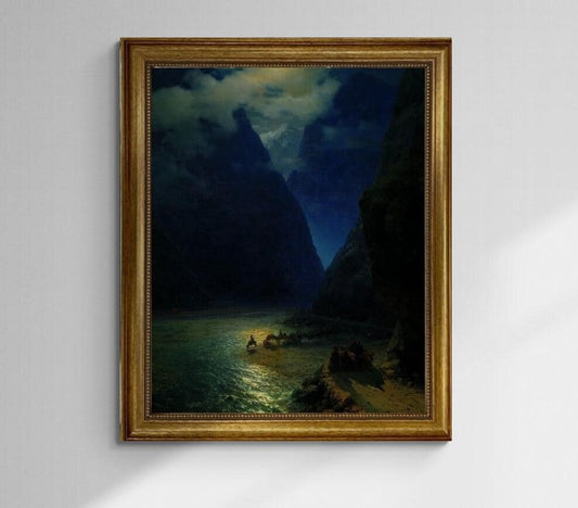 Darial George Aivazovsky Gliclée Museum-Quality Art Print on FineArt Paper, Canvas, texture Canvas with brush strokes, looks like original FOSHE ART