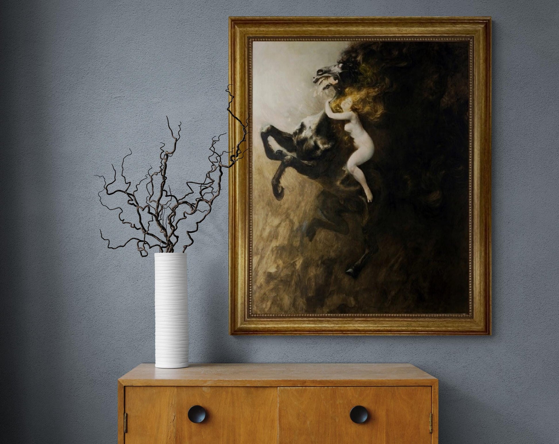 Władysław Podkowiński: Frenzy of Exultations (1894), canvas Gliclee or Hand-Finished premium print with brush strokes FOSHE ART