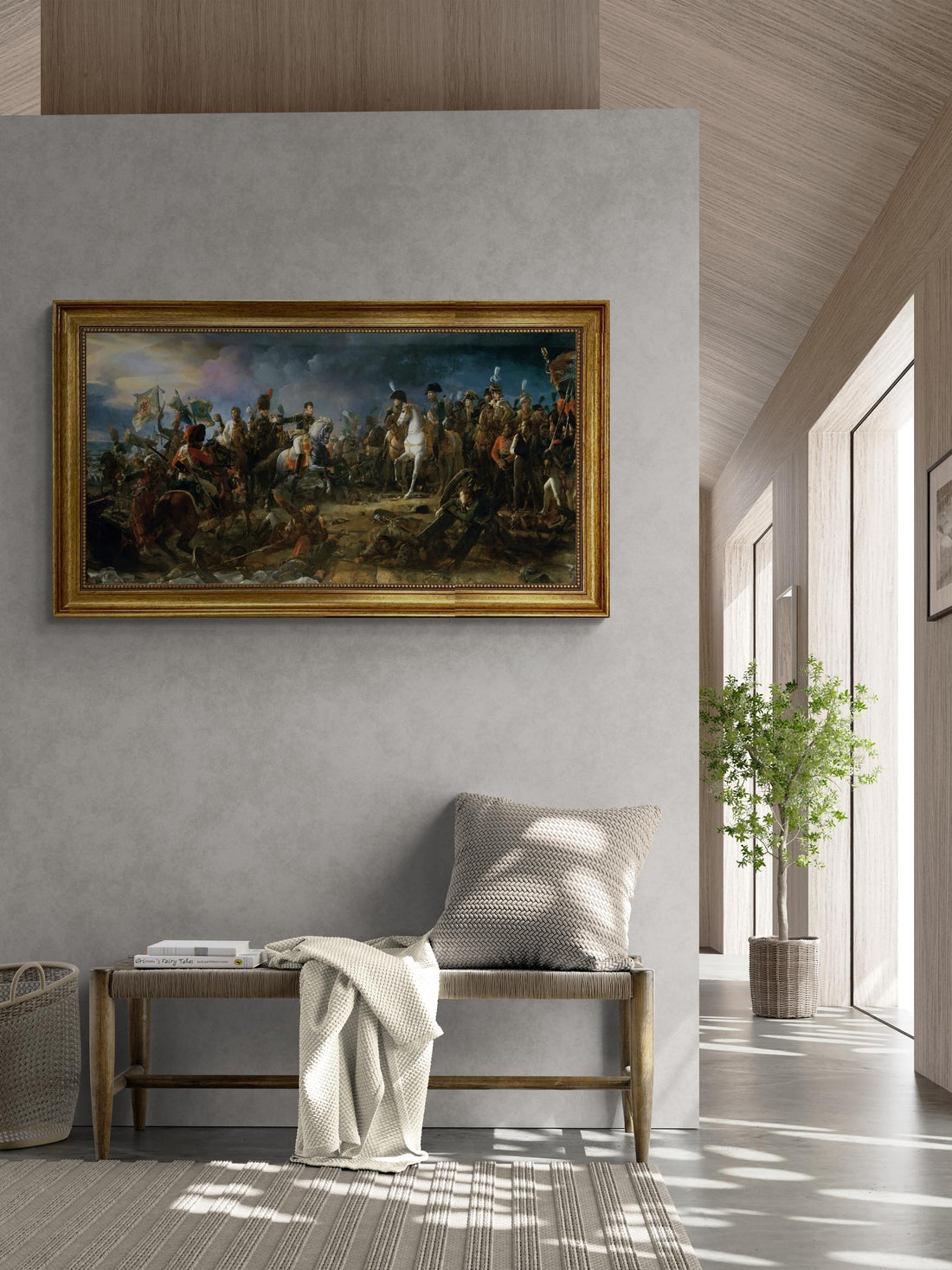 Battle of Austerlitz 1805 by François Pascal Simon Gérard | Premium Canvas Print with Brush Strokes | Looks Like an Original Masterpiece FOSHE ART