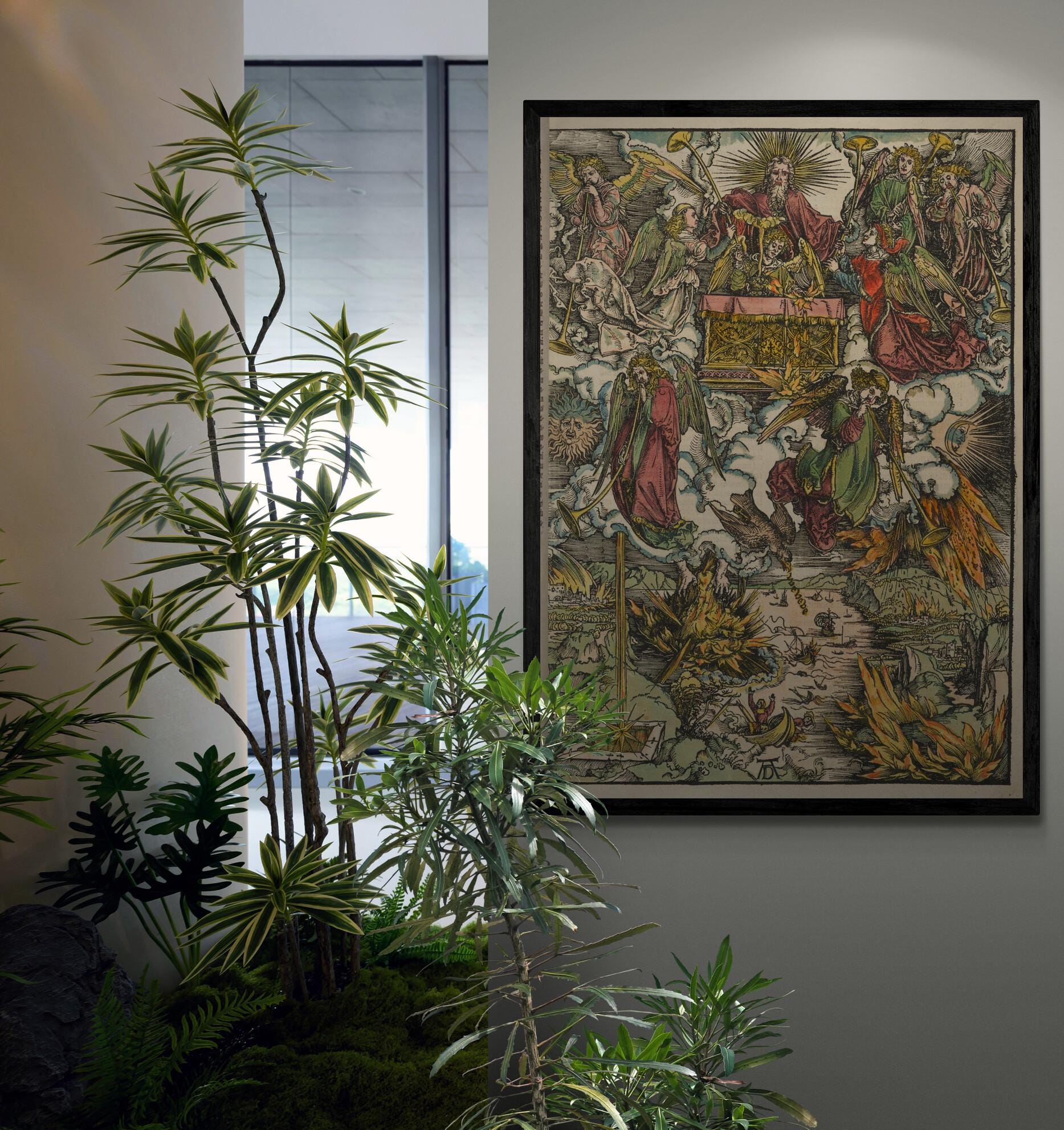 Albrecht Dürer's Apocalypse Art Print, Giclée Canvas or Paper FOSHE ART