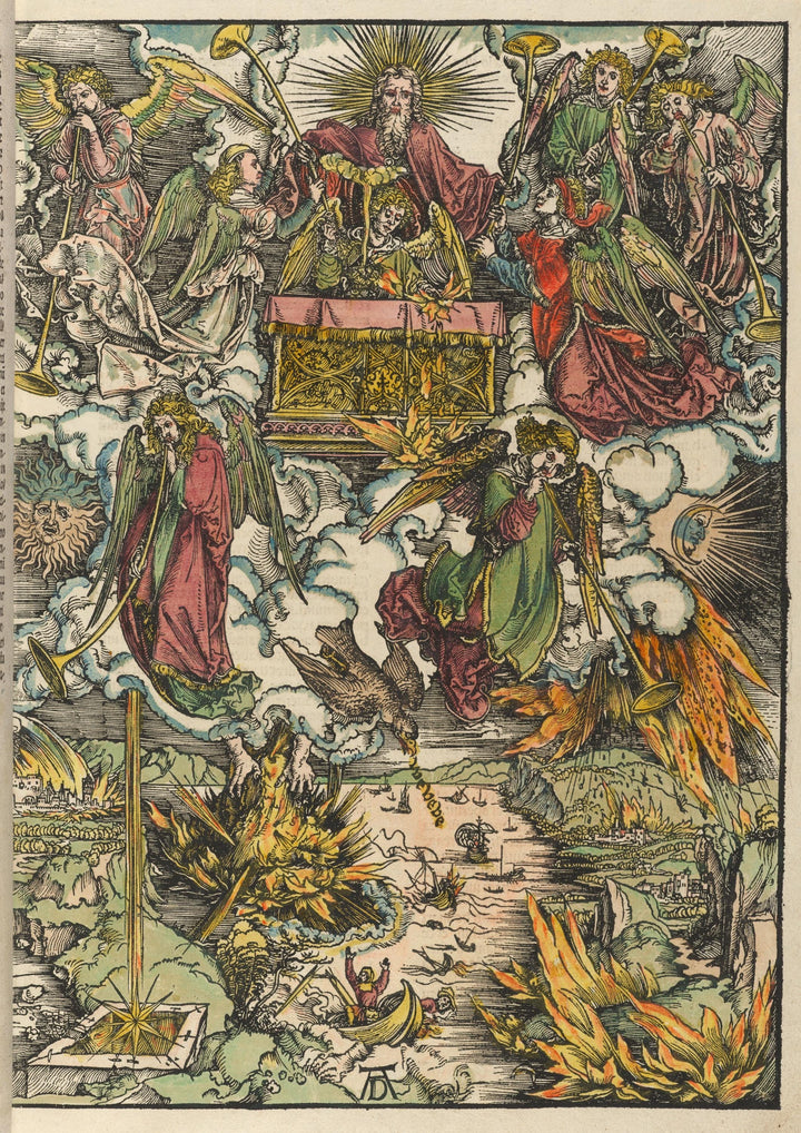 The Apocalypse by Albrecht Dürer, Home Wall Decor Print, Heavyweight paper / real art canvas, Print on canvas or paper, original large art FOSHE ART