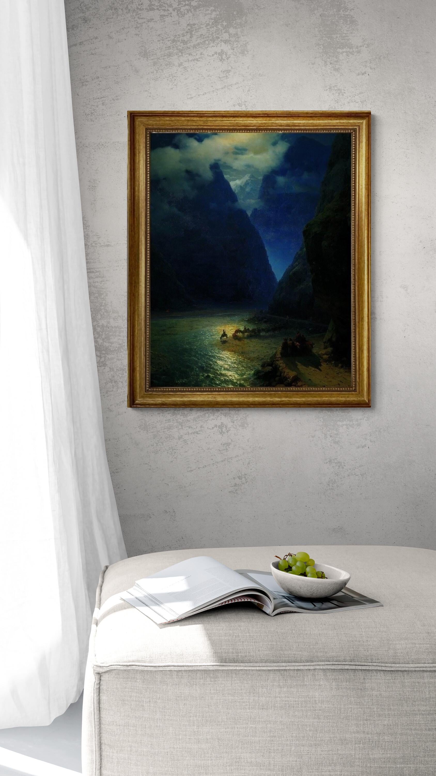 Aivazovsky "Darial Gorge" Canvas Print | Nautical Art FOSHE ART