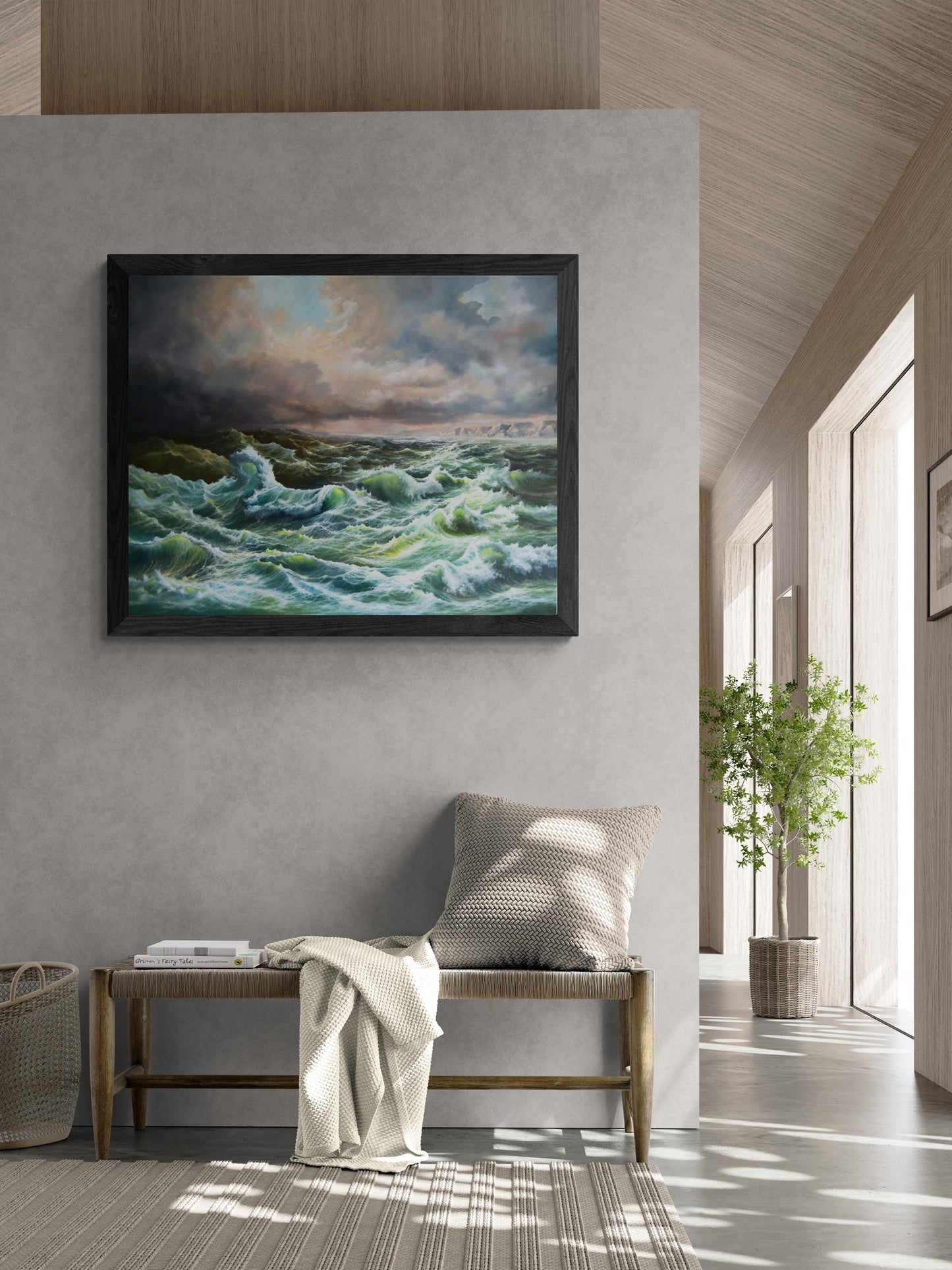 OPEN SEA Giclée Fine Art Print from original oil painting |Wave Seascape Artwork, Seascape Print, Wave Poster, Seascape Decoration, Wave FOSHE ART