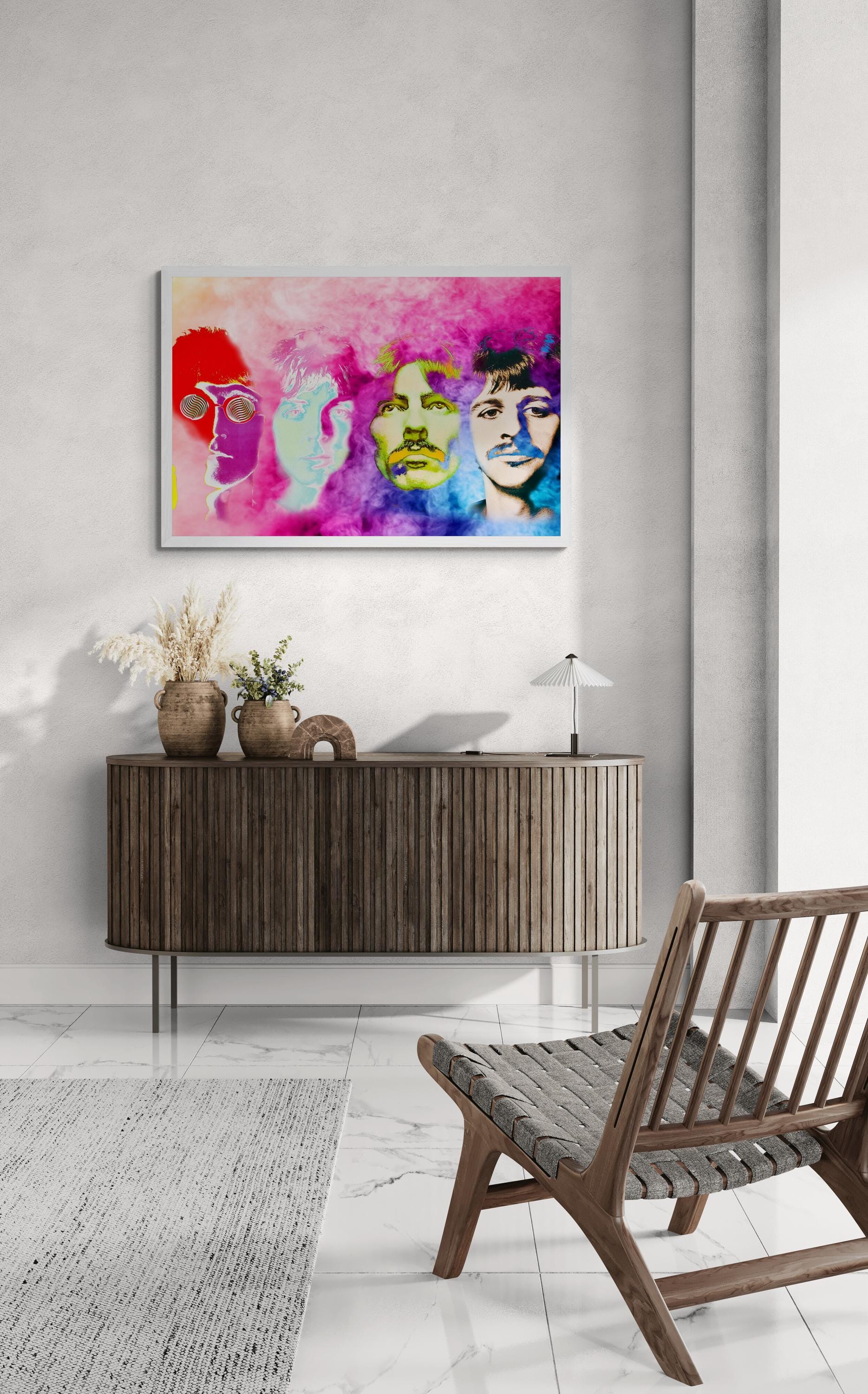 The Beatles Art Print, John Lennon, Giclee Paper or Canvas FOSHE ART