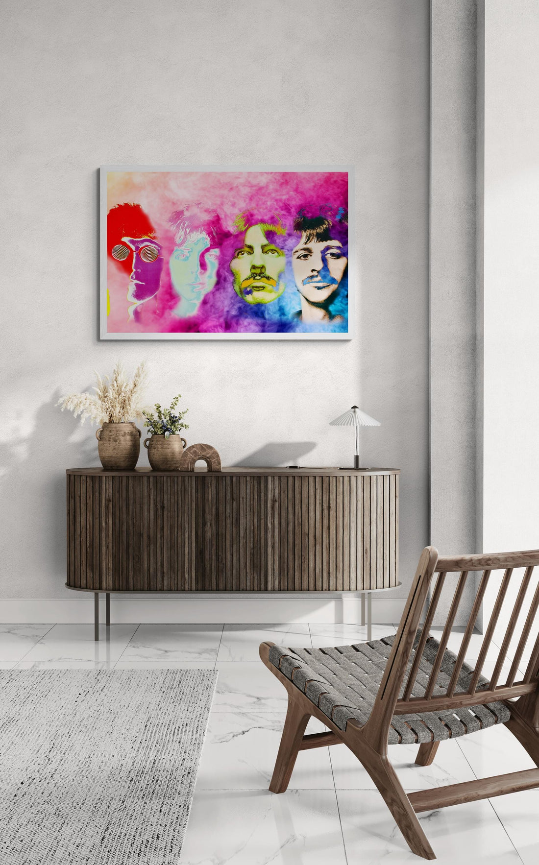 The Beatles Art Print, John Lennon, Giclee Paper or Canvas FOSHE ART