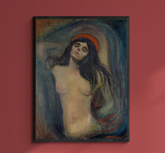 Madonna by Edvard Munch – Giclee Print Reproduction of famous Munch Painting, Heavyweight print on Fineart paper or museum quality poster FOSHE ART