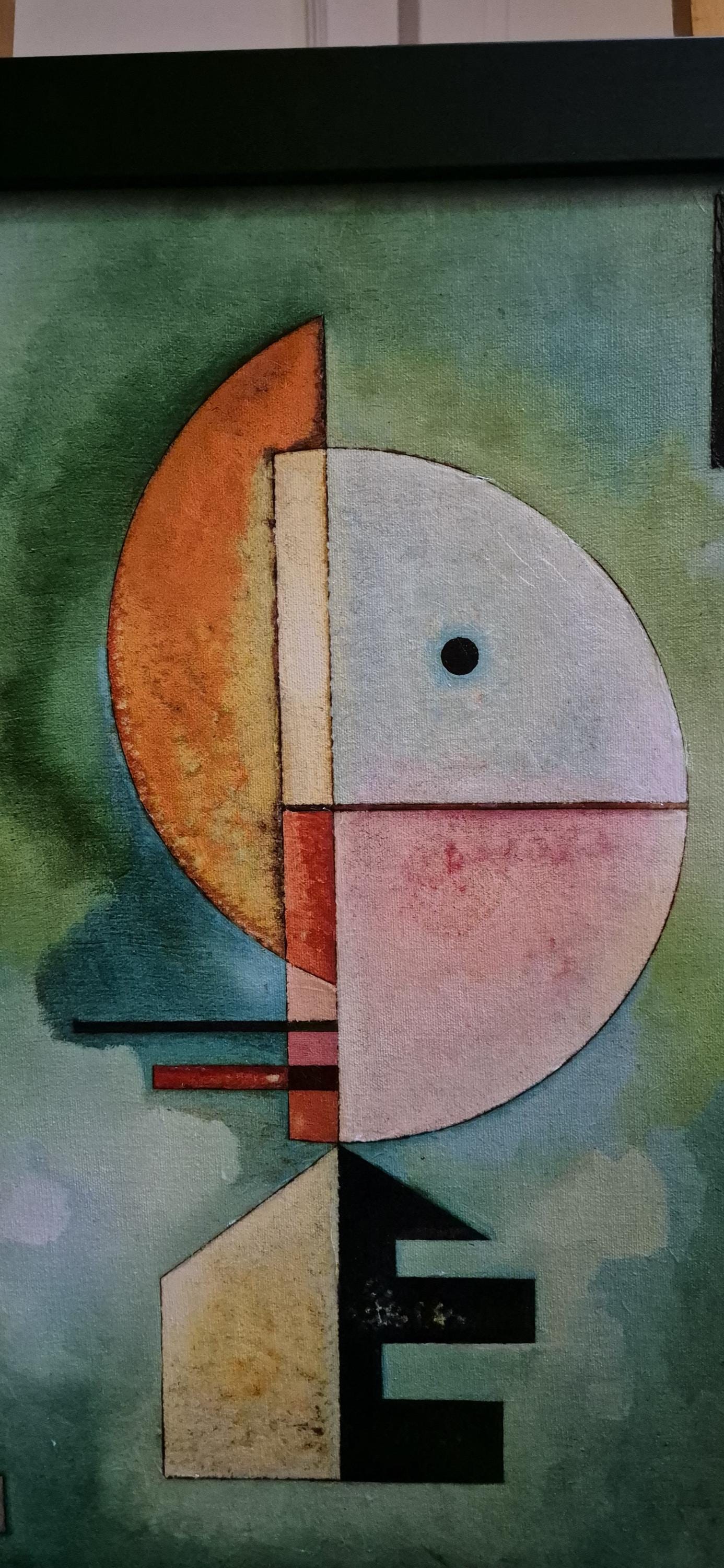 Wassily Kandinsky: "UP" ,Giclee Print Reproduction Painting, Heavyweight print on Fineart paper Hahnemühle 308 gsm or museum quality poster FOSHE ART