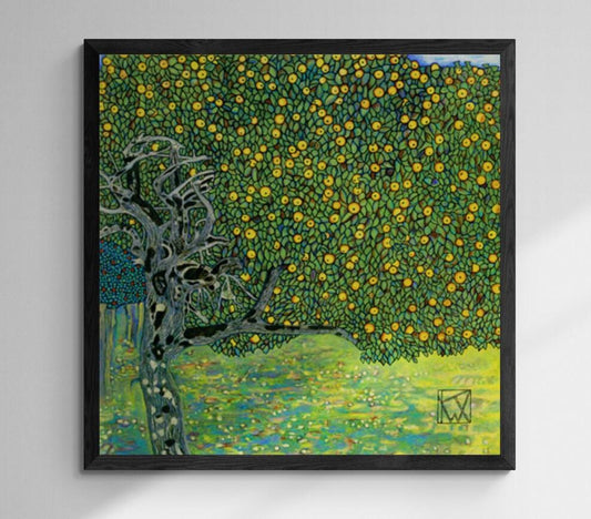 GUSTAV KLIMT - Golden Apple Tree - Giclee Wall Decor Art Print, Classical Art Reproduction, Print on canvas or paper, original large art FOSHE ART