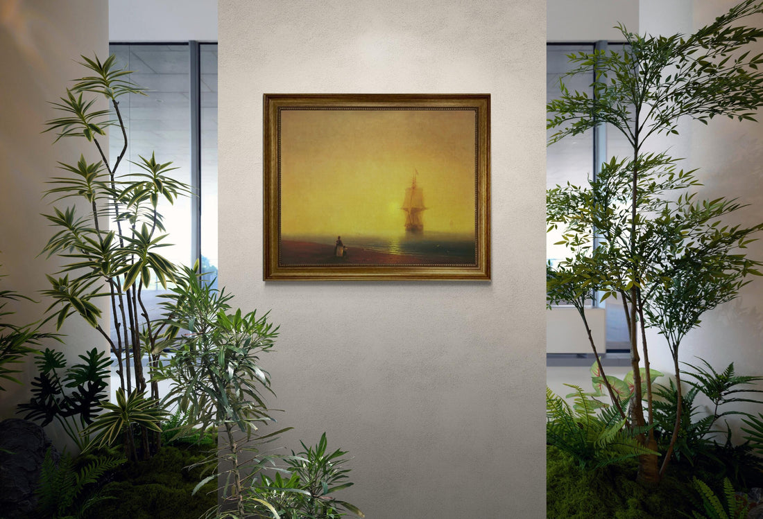 Ivan Aivazovsky Art reproduction of "Morning at sea"  | Museum-Quality Canvas with Hand-Applied Brush Strokes for Authentic Look FOSHE ART